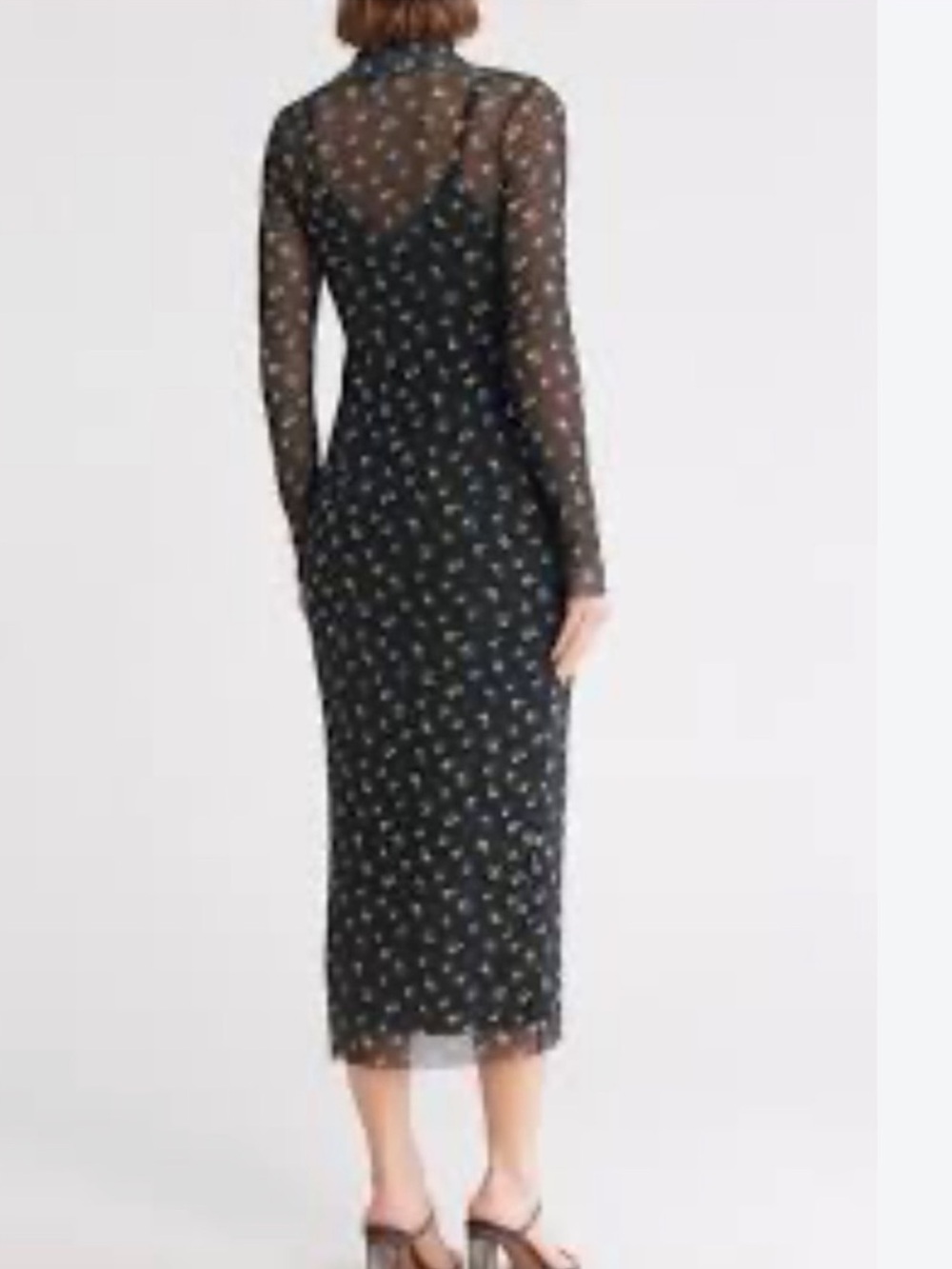 AFRM Marni Sheer Floral Midi Dress - Picture 2 of 6
